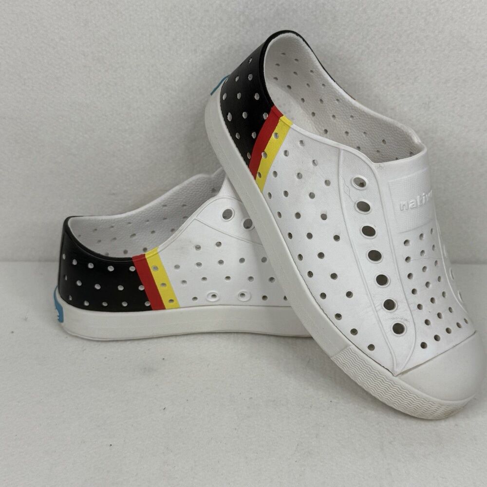 Native Jefferson Block Slip-on Sneaker German Flag Kids Toddler Size C13